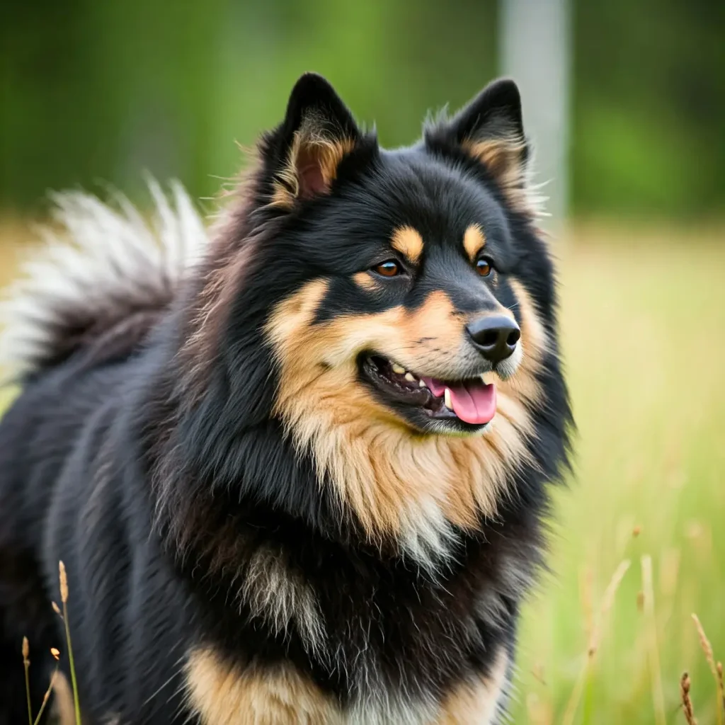 Der Sami Hund oder schwedischer Lapphund