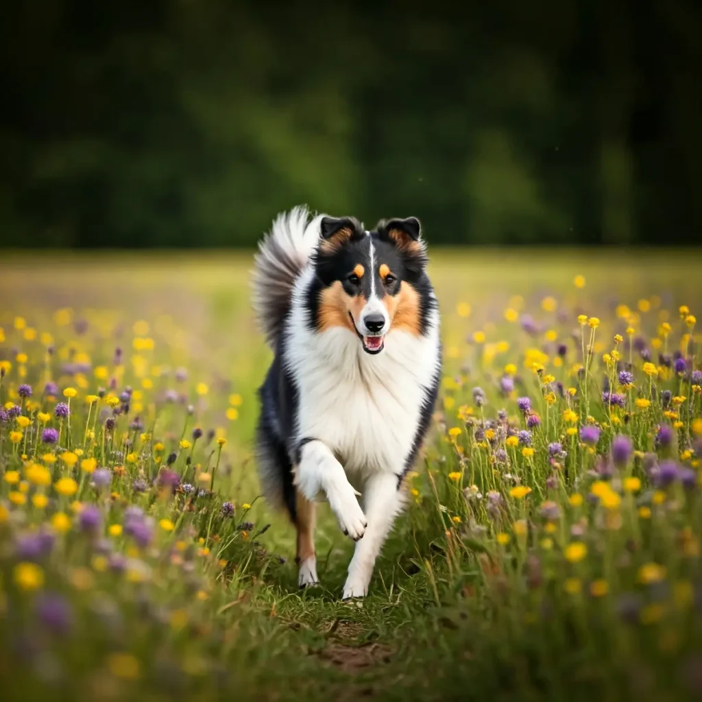 Hunderasse Collie im Portrait