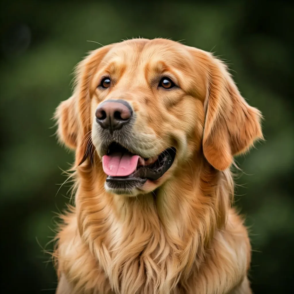 Kopfstudie der Hunderasse Golden Retriever